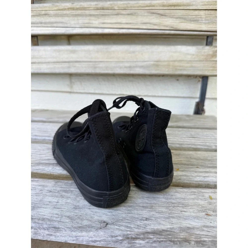 Converse Chuck Taylor All Star High Top Black Monochrome Youth Sneakers Size 1Y